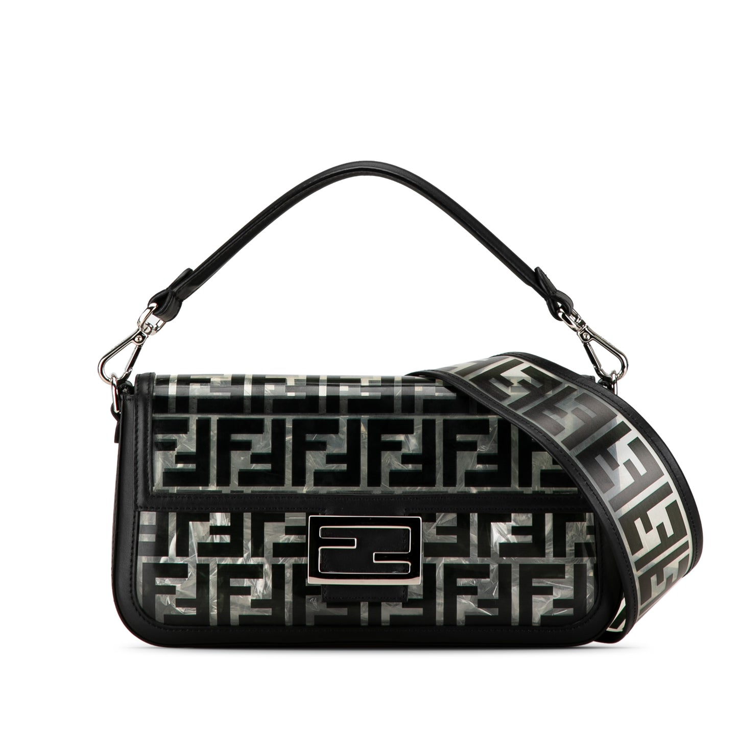 Fendi Medium Zucca Pvc Baguette Satchel