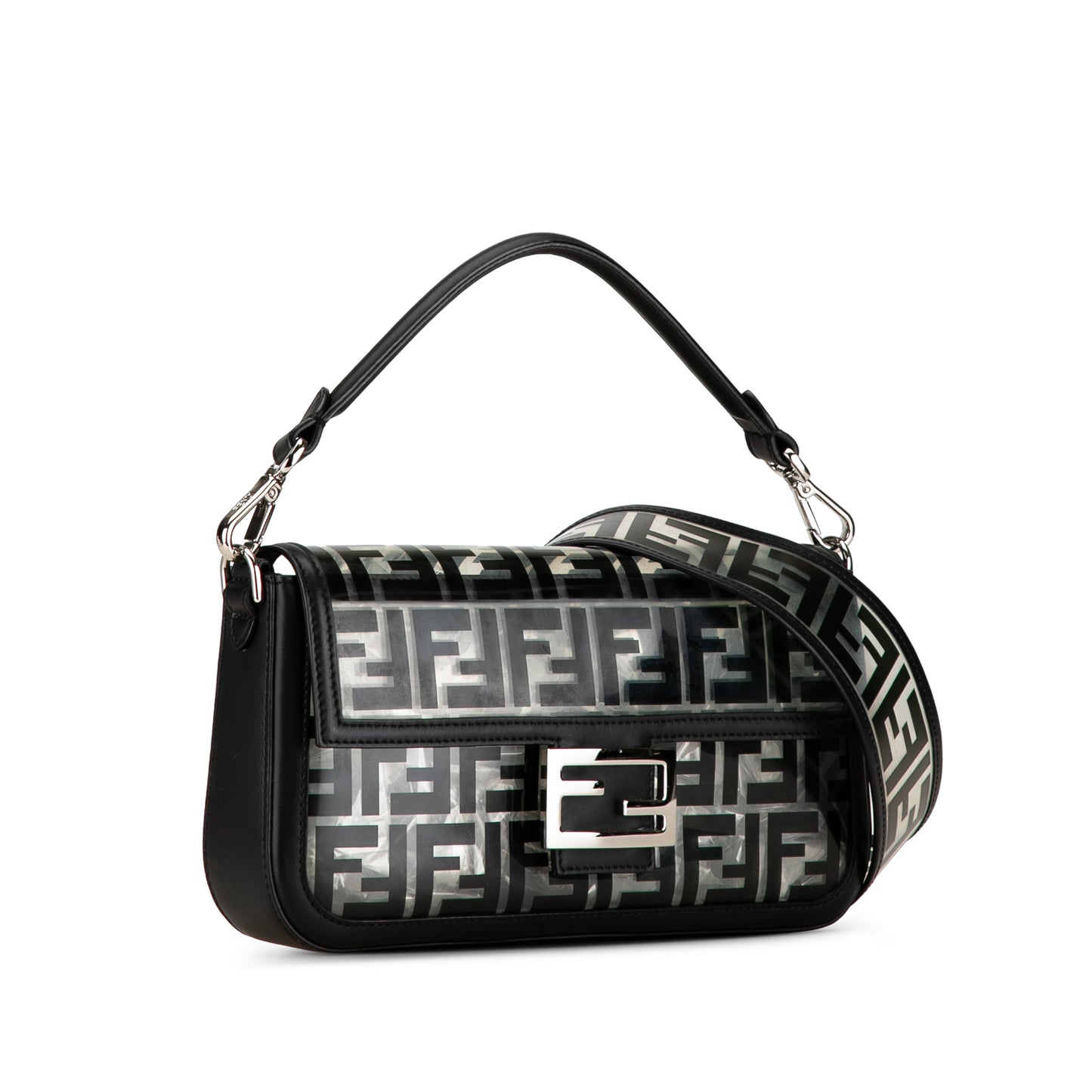 Fendi Medium Zucca Pvc Baguette Satchel