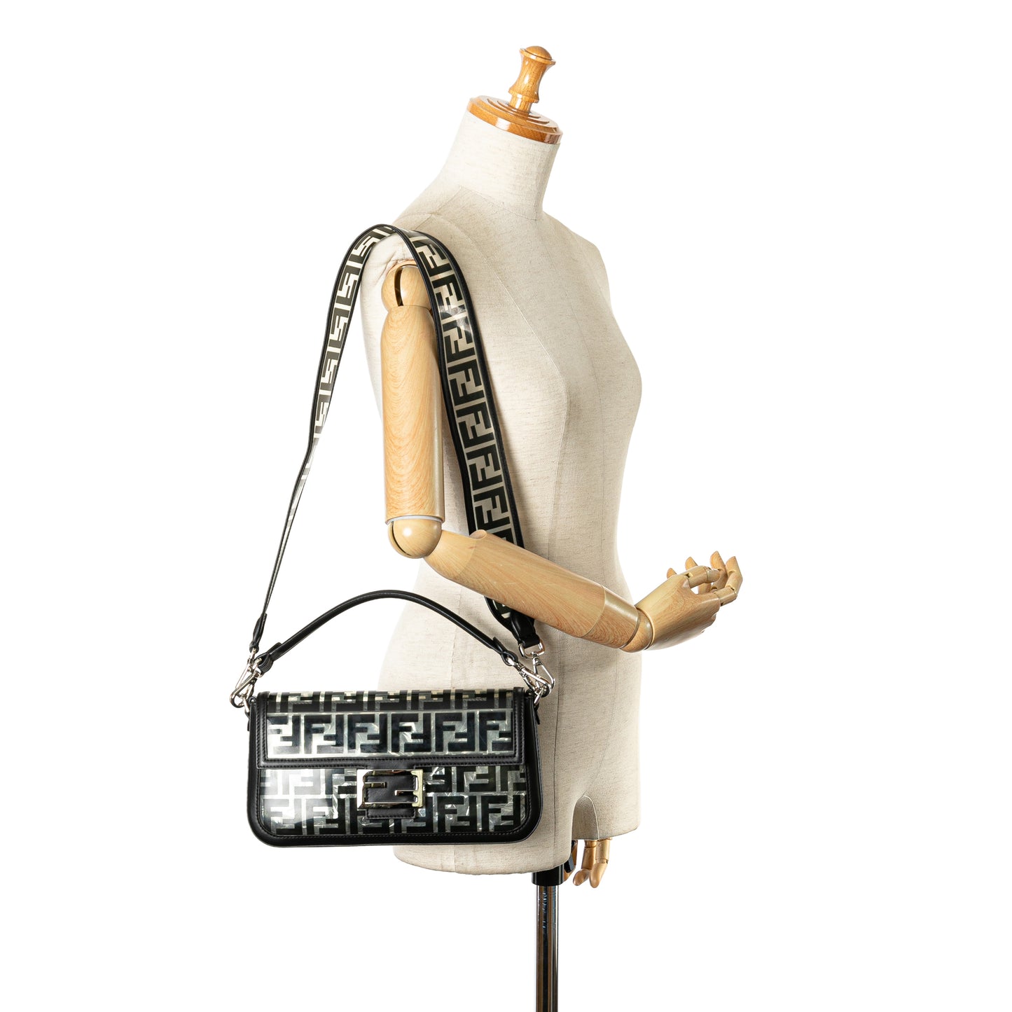 Fendi Medium Zucca Pvc Baguette Satchel