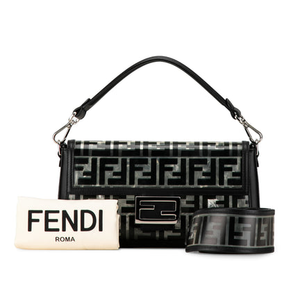 Fendi Medium Zucca Pvc Baguette Satchel