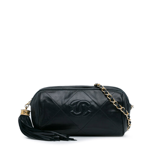 Chanel CC Lambskin Tassel Shoulder Bag (21396)