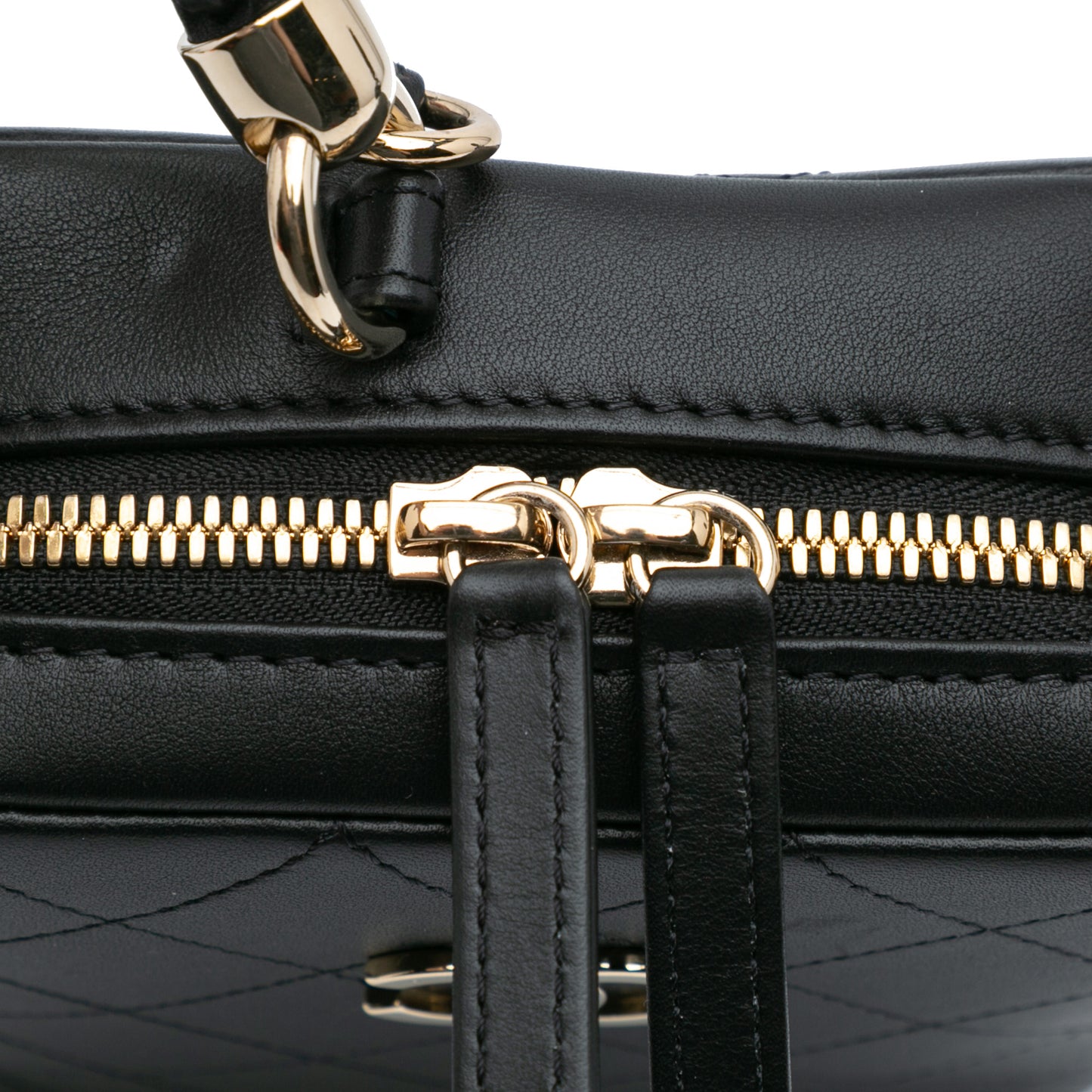 Chanel Calfskin Stitched Cup Of Tea Vanity Case