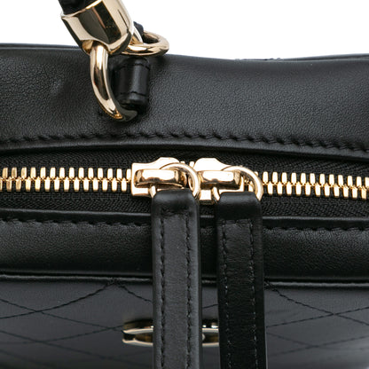 Chanel Calfskin Stitched Cup Of Tea Vanity Case