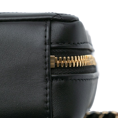 Chanel Calfskin Stitched Cup Of Tea Vanity Case