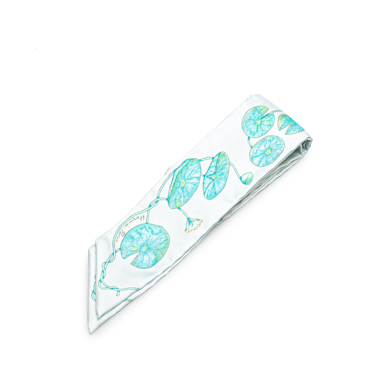 Hermès Un Jardin Sur Le Nil Silk Twilly Scarf (22942)