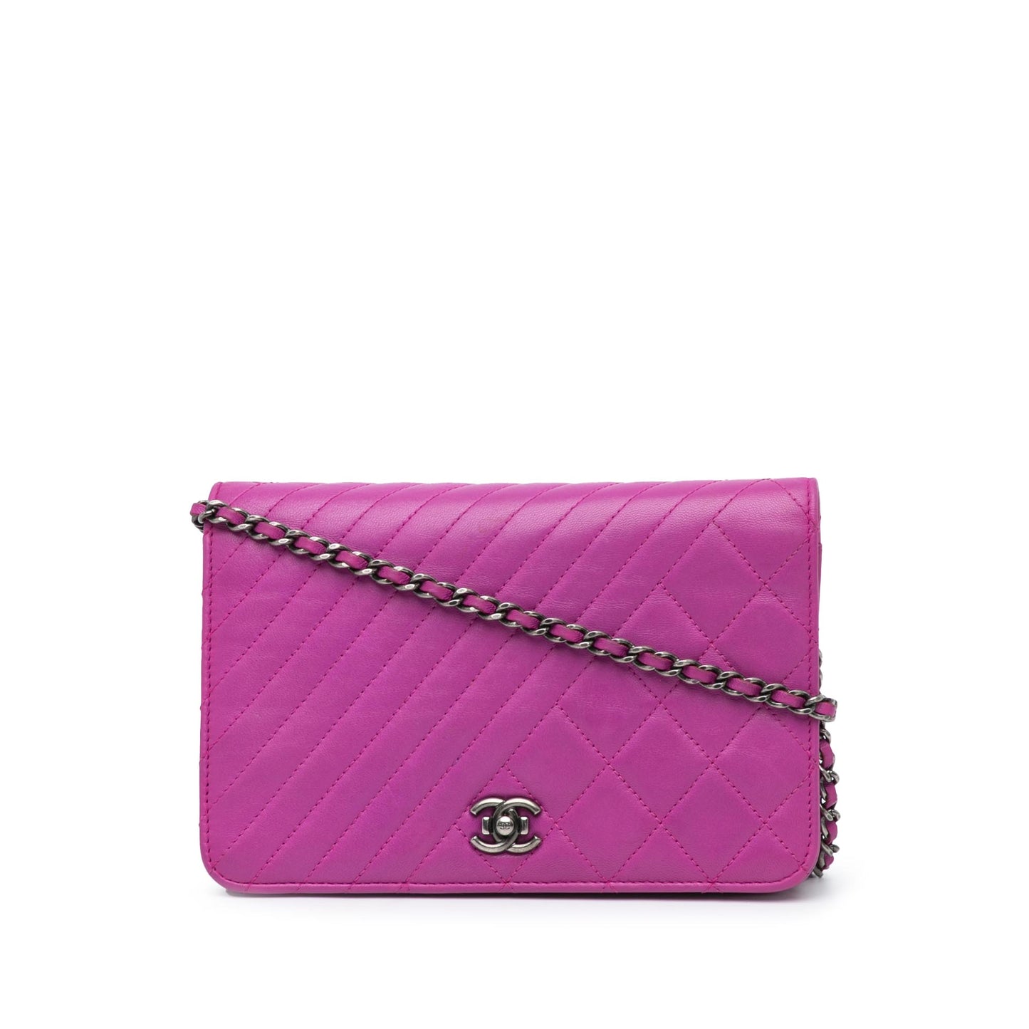 Chanel Lambskin Coco Boy Wallet On Chain (20552)