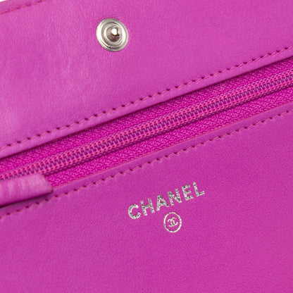 Chanel Lambskin Coco Boy Wallet On Chain (20552)