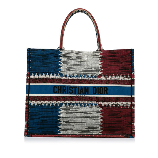 Dior Large French Flag Book Tote