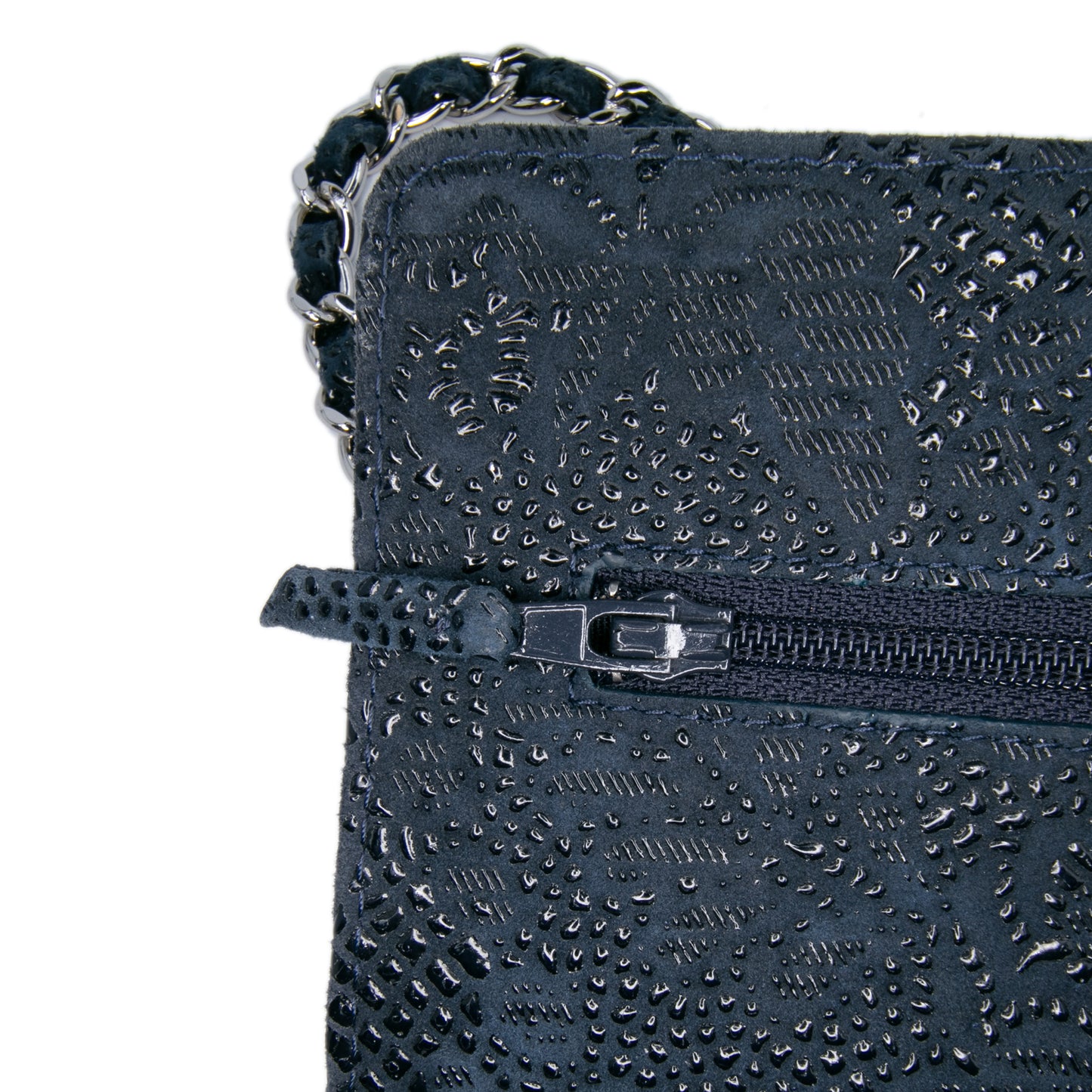 Chanel Lace Overlay Goatskin Wallet On Chain
