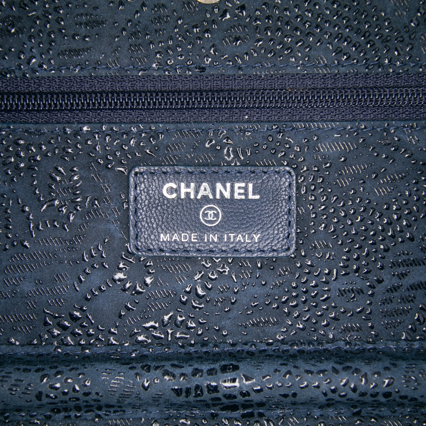 Chanel Lace Overlay Goatskin Wallet On Chain