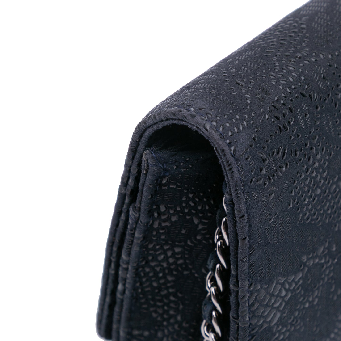 Chanel Lace Overlay Goatskin Wallet On Chain