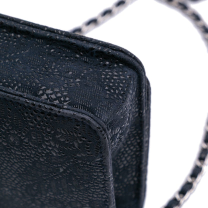 Chanel Lace Overlay Goatskin Wallet On Chain