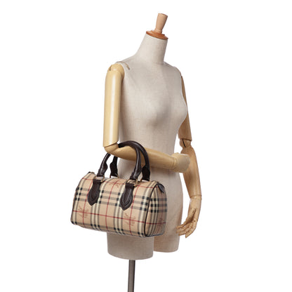 Burberry Small Haymarket Check Coated Canvas Chester Bowling Bag