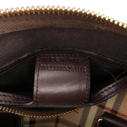 Burberry Small Haymarket Check Coated Canvas Chester Bowling Bag