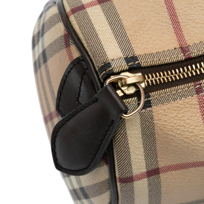 Burberry Small Haymarket Check Coated Canvas Chester Bowling Bag