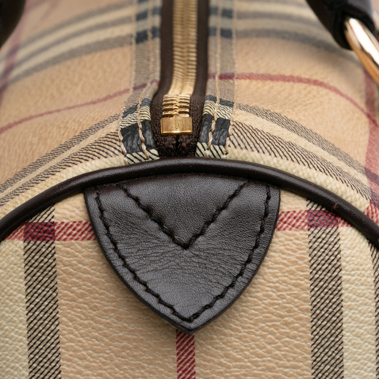 Burberry Small Haymarket Check Coated Canvas Chester Bowling Bag