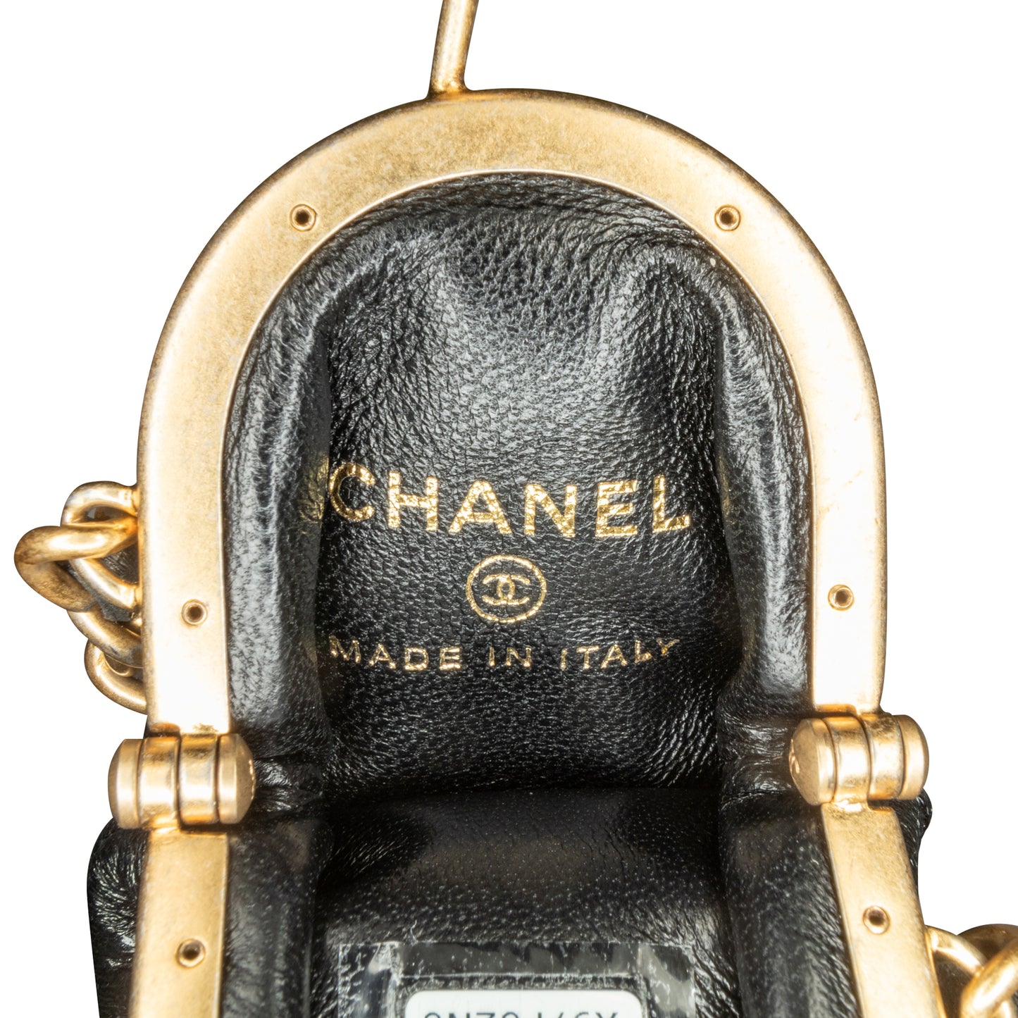 Chanel Cc Quilted Lambskin Lipstick Case On Chain