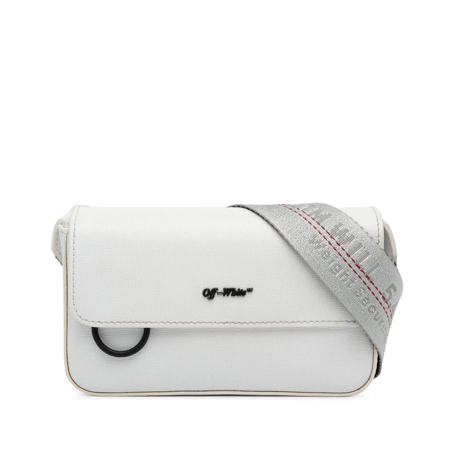 Off-white Leather Crossbody Bag