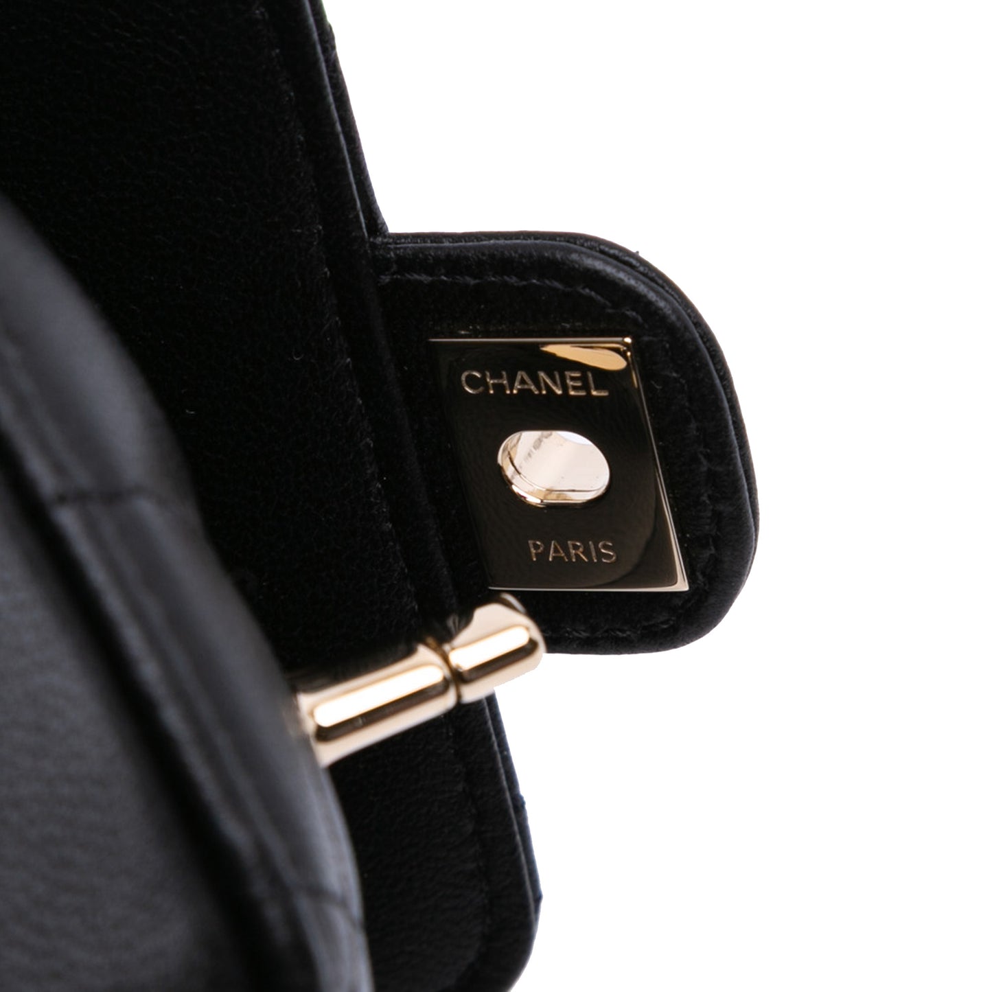 Chanel Lambskin Cc In Love Heart Necklace Bag