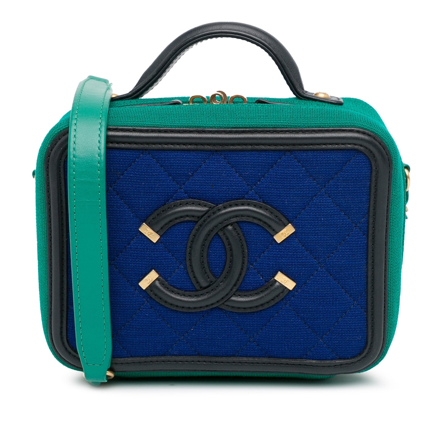 Chanel Small Jersey Cc Filigree Vanity Case
