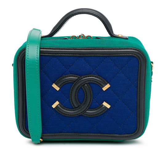 Chanel Small Jersey Cc Filigree Vanity Case