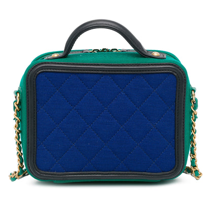 Chanel Small Jersey Cc Filigree Vanity Case