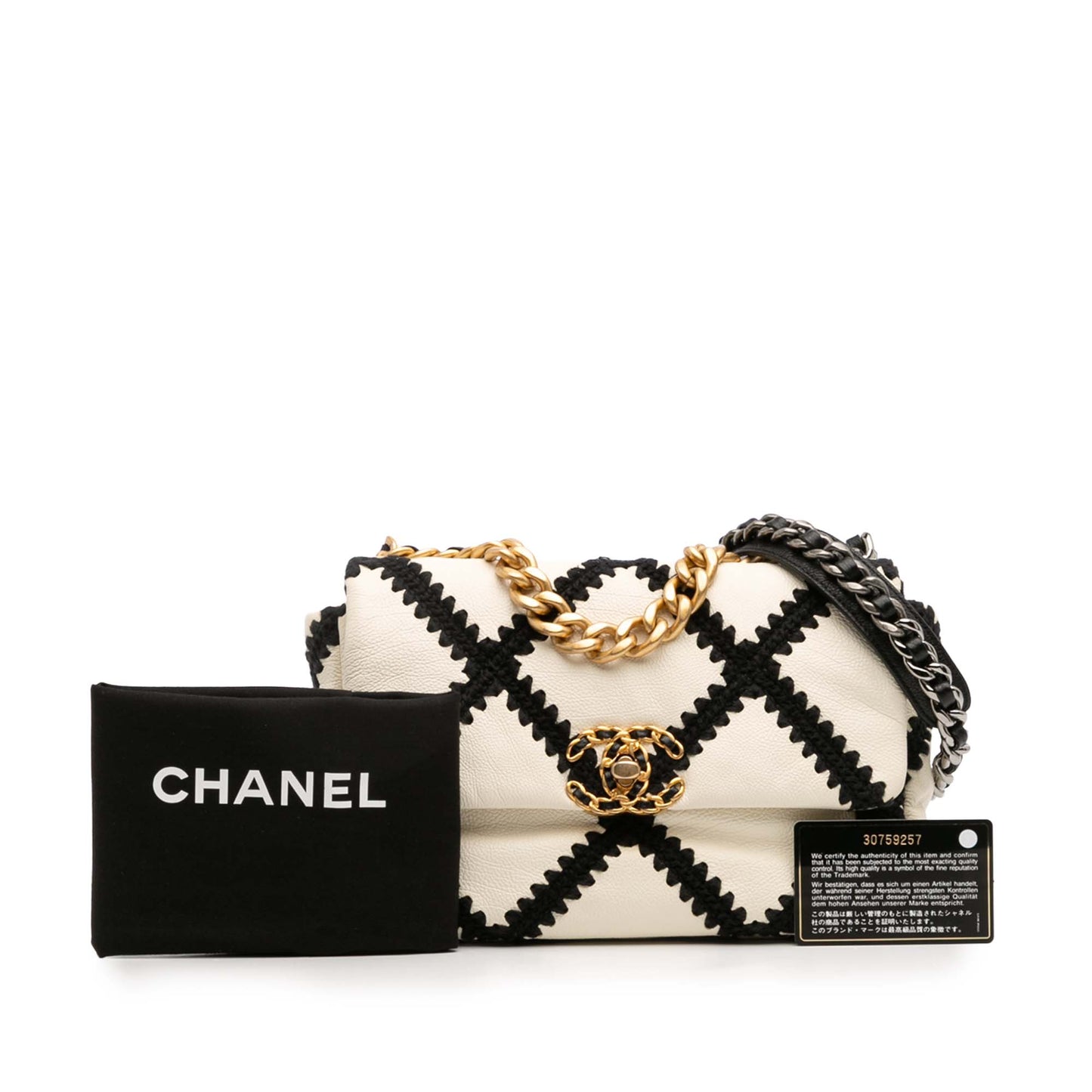 Chanel Medium Crochet Calfskin 19 Flap