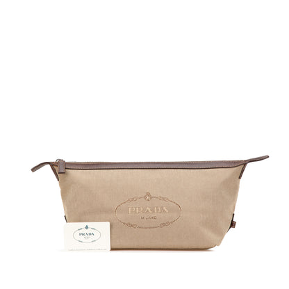 Prada Canvas Canapa Logo Pouch