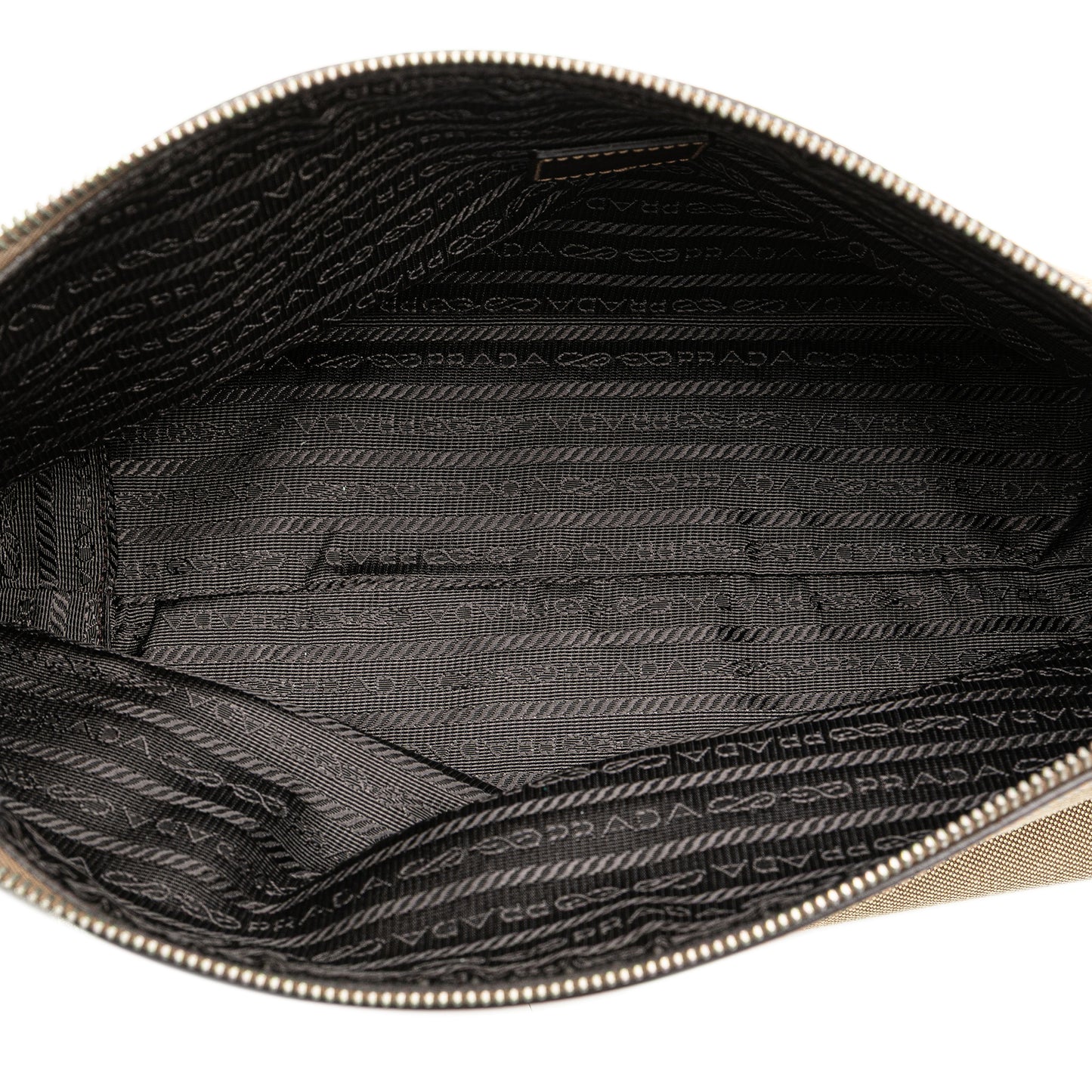 Prada Canvas Canapa Logo Pouch