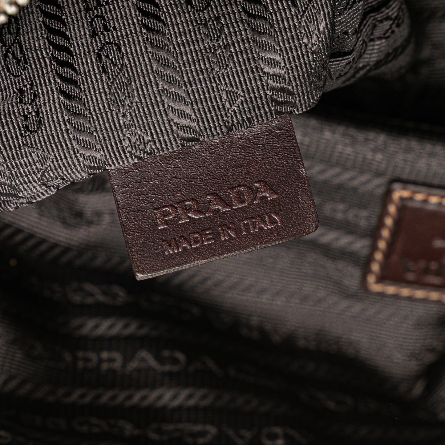 Prada Canvas Canapa Logo Pouch
