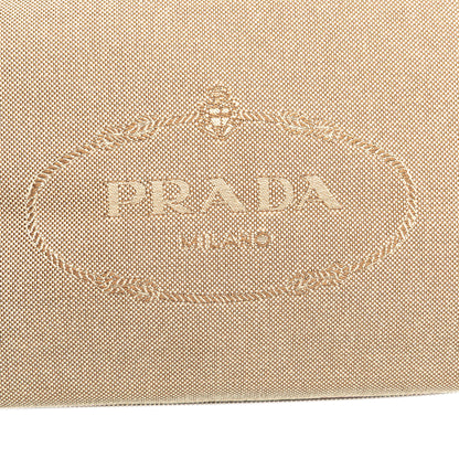 Prada Canvas Canapa Logo Pouch