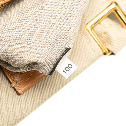 Prada Denim Canapa Logo Satchel