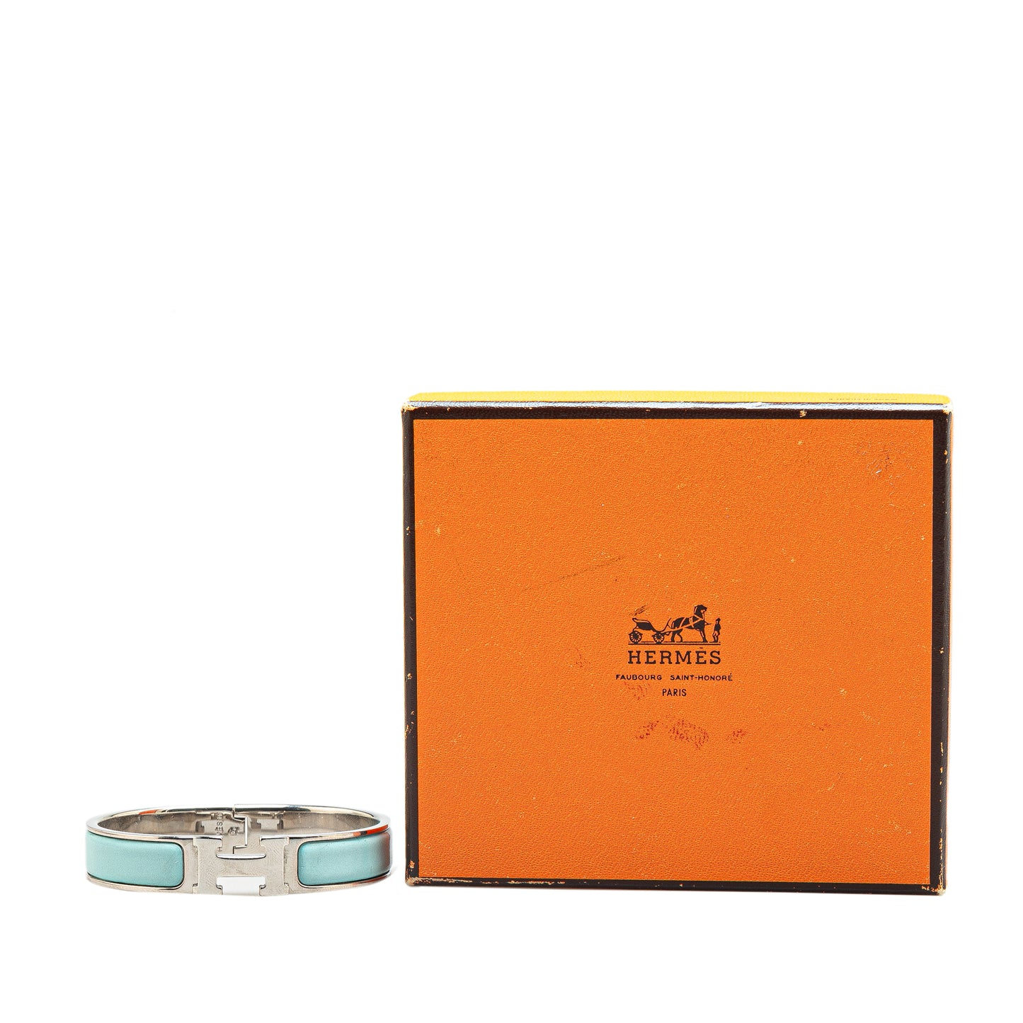 Hermès Narrow Enamel Clic H Bracelet PM (23007)