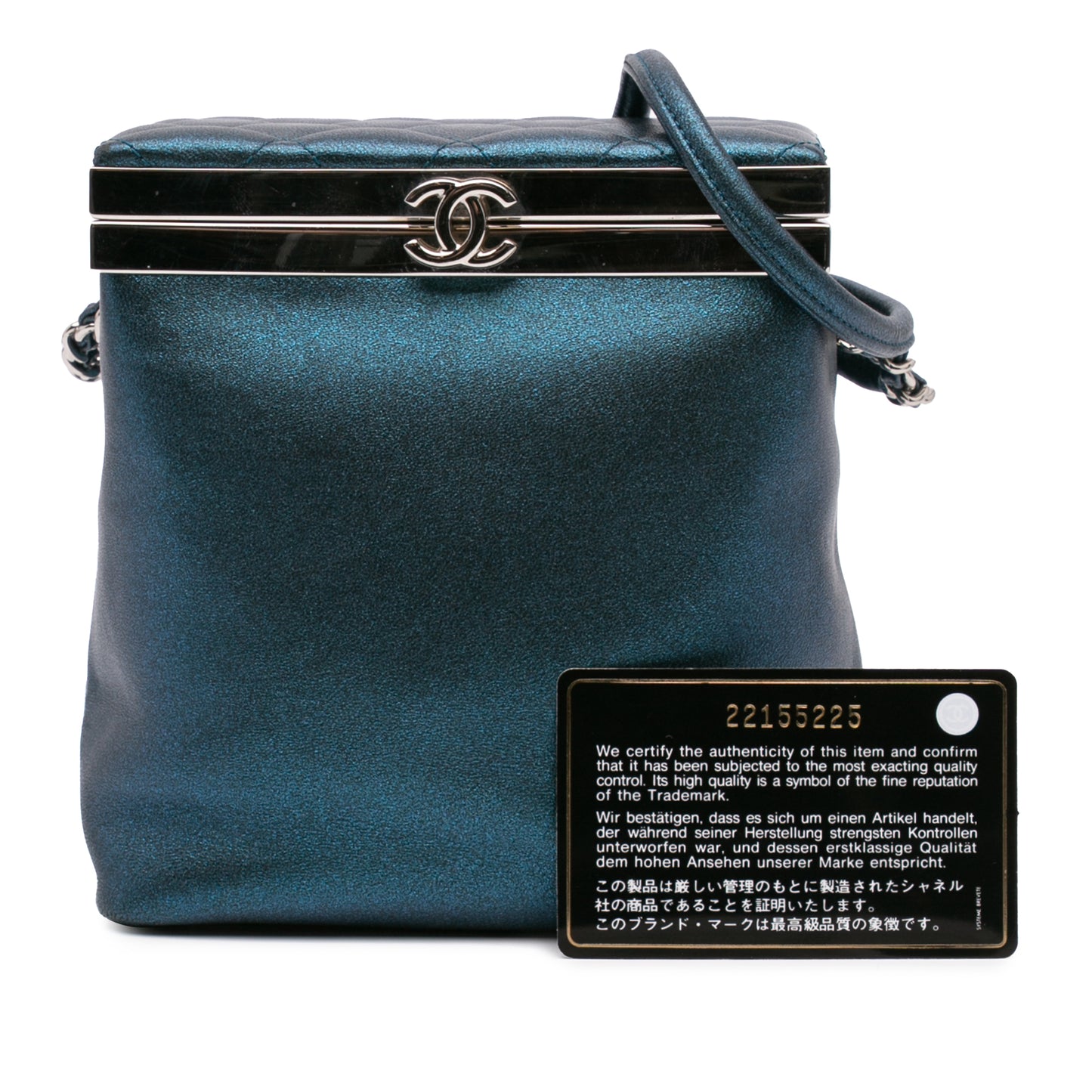 Chanel Cc Metallic Calfskin Vanity Case