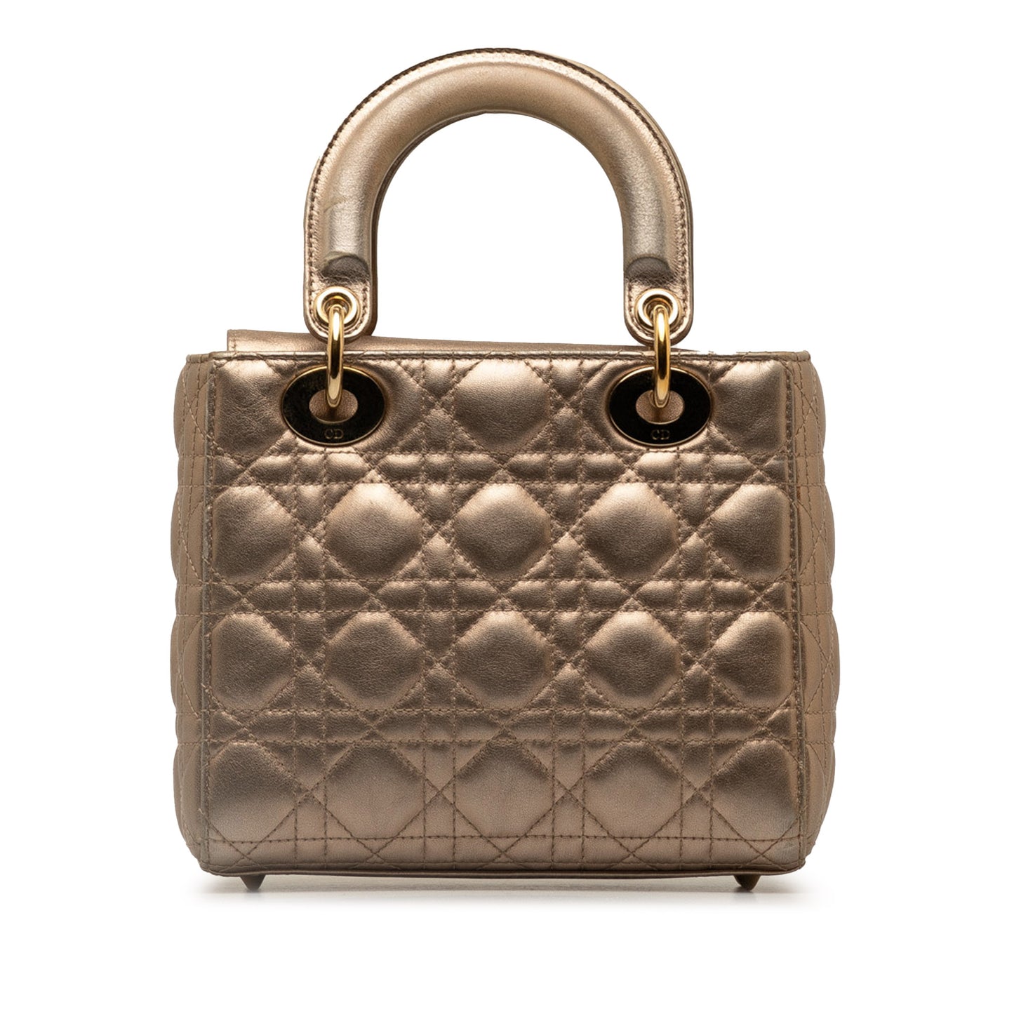 Dior Small Metallic Lambskin Cannage My Abcdior Lady Dior