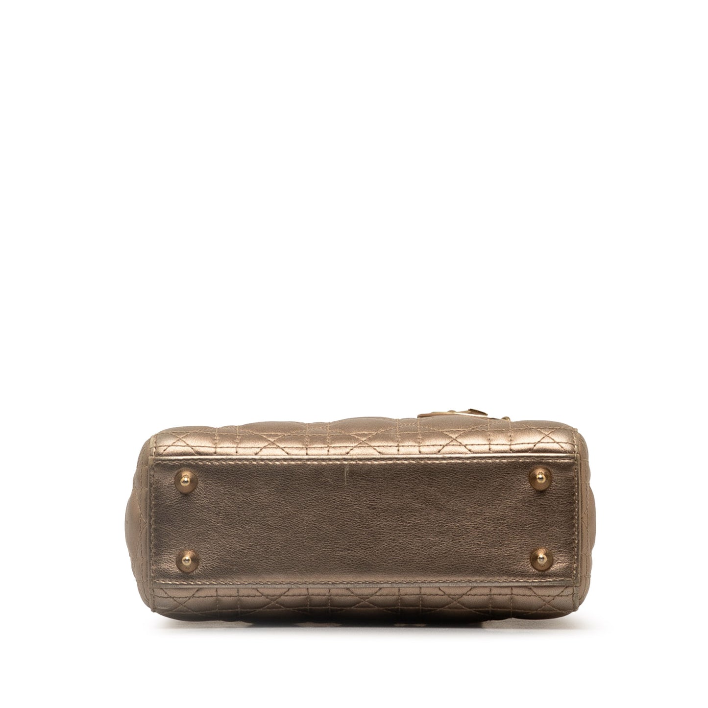 Dior Small Metallic Lambskin Cannage My Abcdior Lady Dior