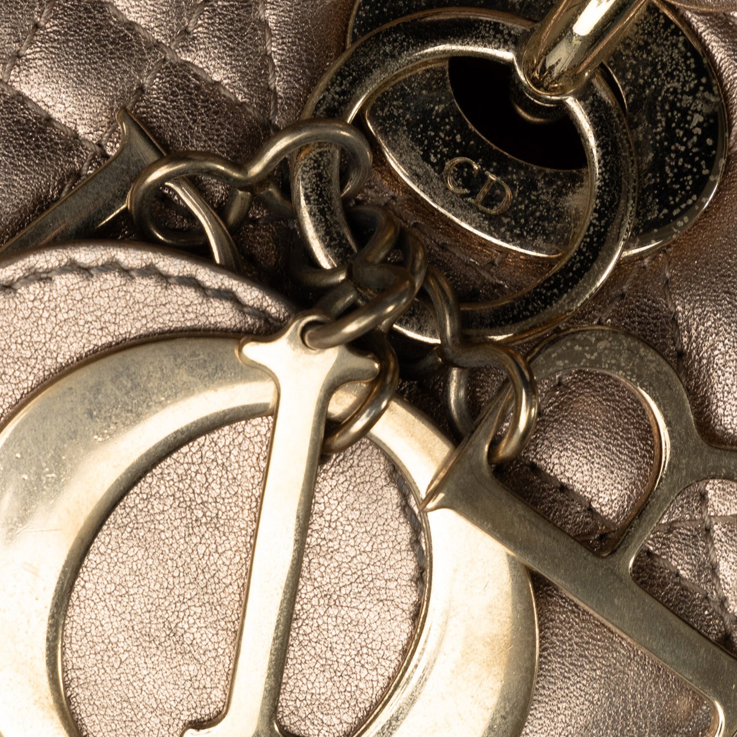 Dior Small Metallic Lambskin Cannage My Abcdior Lady Dior