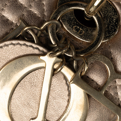 Dior Small Metallic Lambskin Cannage My Abcdior Lady Dior