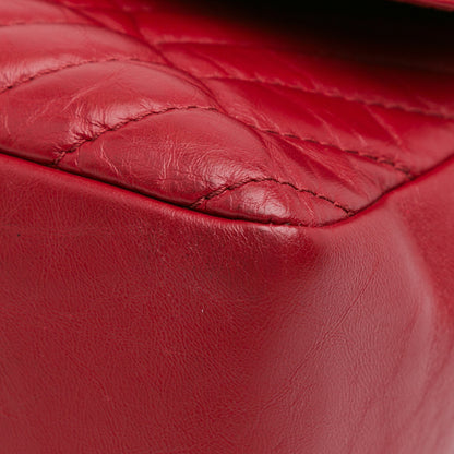 Chanel Cc Chevron Calfskin Top Handle Flap