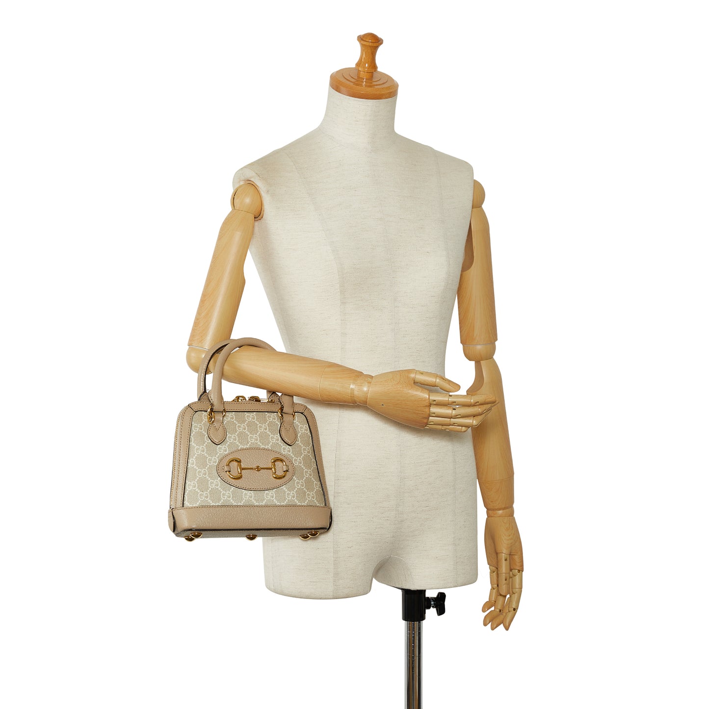 Gucci Mini Gg Supreme Horsebit 1955 Satchel