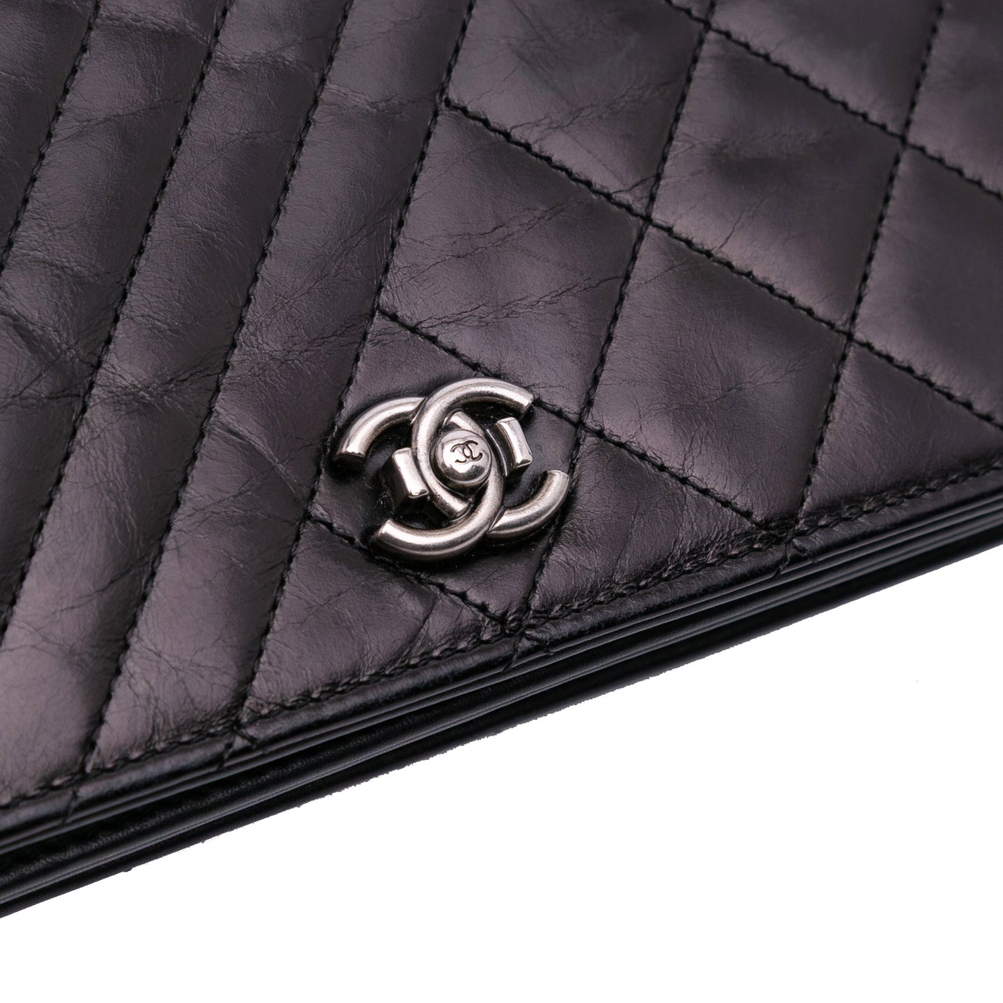 Chanel Lambskin Coco Boy Wallet On Chain