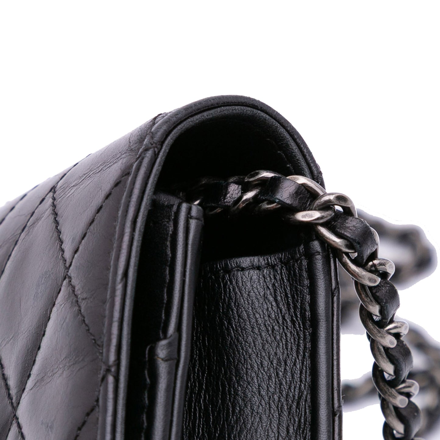 Chanel Lambskin Coco Boy Wallet On Chain