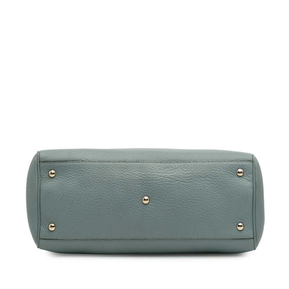 Gucci Medium Calfskin Bamboo Shopper Satchel