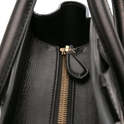 Celine Micro Tricolor Leather Luggage Tote