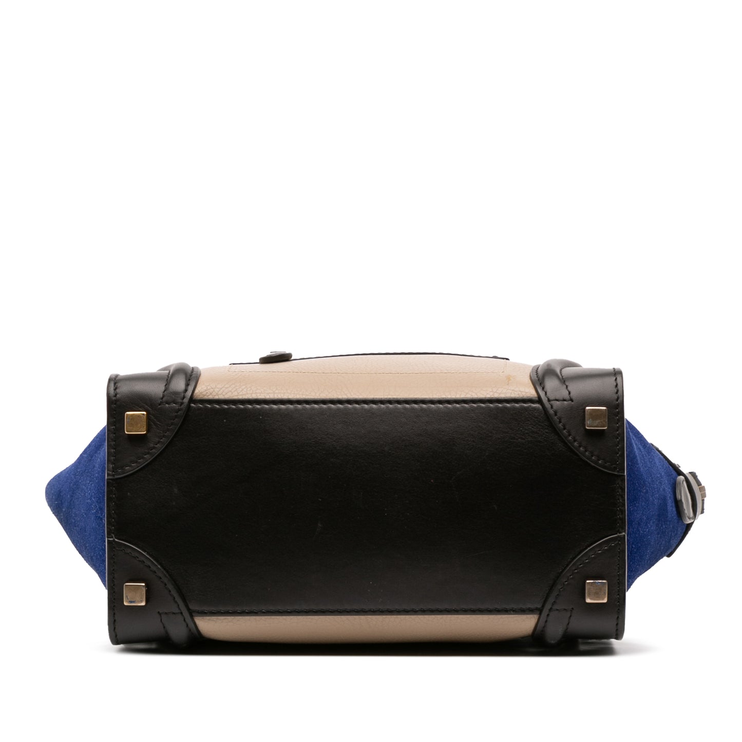 Celine Micro Tricolor Leather Luggage Tote