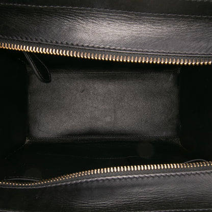 Celine Micro Tricolor Leather Luggage Tote