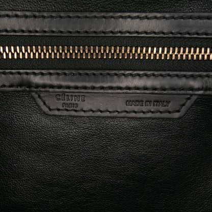 Celine Micro Tricolor Leather Luggage Tote