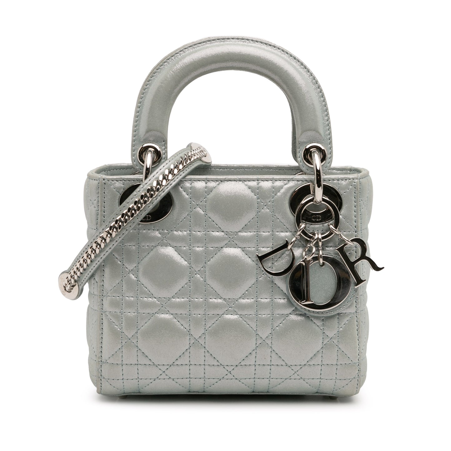Dior Mini Iridescent Lambskin Cannage Lady Dior