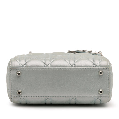 Dior Mini Iridescent Lambskin Cannage Lady Dior