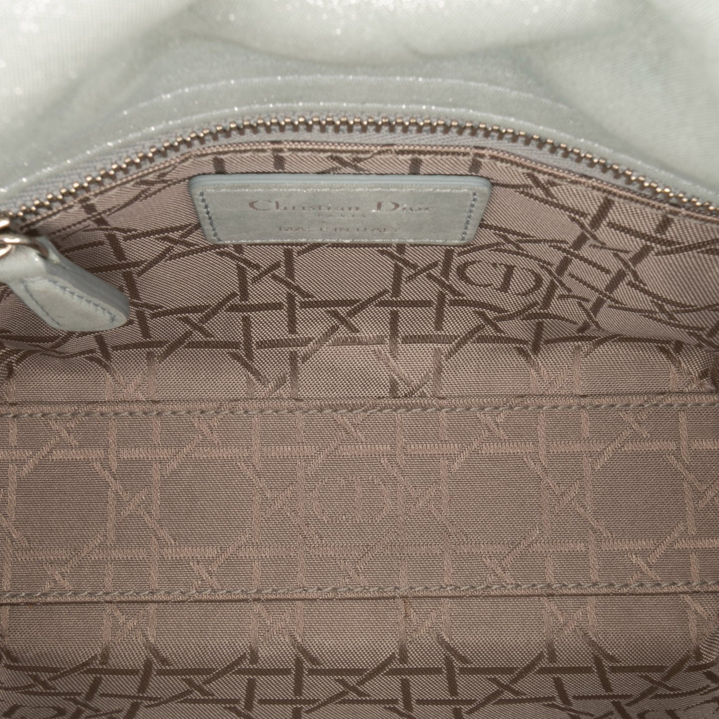Dior Mini Iridescent Lambskin Cannage Lady Dior